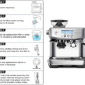 12-Pack Charcoal Water Filters Compatible with Breville BWF100 Machines, Breville Espresso Machine Water Filter Replacement