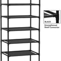FIDUCIAL HOME 10 Tiers Shoe Rack 20-25 Pairs Sturdy Shoe Shelf