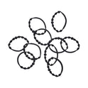 Goody Ouchless Forever Fine Hair Elastics - 10 Ct, Black, Damage-Free Bands, 3X Stronger Hair Ties, Retainable Shape, 16 Strand Inner Core, Hair Accessories for Women & Men