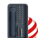 HOTO Electric Screwdriver Kit, Upgraded 1/4'' Hex 25 Bits, Magnetic Lid, Rechargeable Cordless Screwdriver, 3 Torque Settings, 1500mAh Battery, LED Light, Ideal for Assembling Furniture, Home