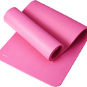 1/2 Inch Extra Thick Exercise Yoga Mat with Carrying Strap, Cushioned Support, for Fitness and Gym Workouts