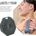 Sud Scrub Antimicrobial Silicone Body Scrubber, Exfoliating Body Scrubber for Sensitive Skin, Eco Friendly Shower Scrubber for Body, Silicone Body Brush for Showering, Charcoal