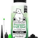 Bearly Art Precision Craft Glue - The Mini - 2fl oz with Tip Kit - Acid Free Archival - Strong Hold Adhesive - Ideal for Fine Paper Crafting Scrapbooking and Card Making - Made in USA
