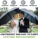 SIEPASA Compact Travel Umbrella - Windproof Auto Open/Close, Small Folding Umbrella for Rain - Lightweight & Durable with Fiberglass Frame, Waterproof Canopy - Fits Backpack, Purse, Suitcase. (Black)