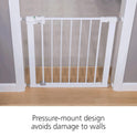 Safety 1st Easy Install Walk-Thru Baby Gate with Door – White, 28” Tall, Fits 29”–38” Doorways