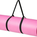 1/2 Inch Extra Thick Exercise Yoga Mat with Carrying Strap, Cushioned Support, for Fitness and Gym Workouts