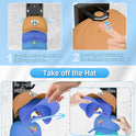 2 Pack Hat Organizer for Baseball Caps, Strong Adhesive Hat Rack for Wall, Multilayer Hat Storage Display Holder, Wall Mounted Hat Hooks Hold up to 18 Hats for Closet Door and Bedroom (Black)