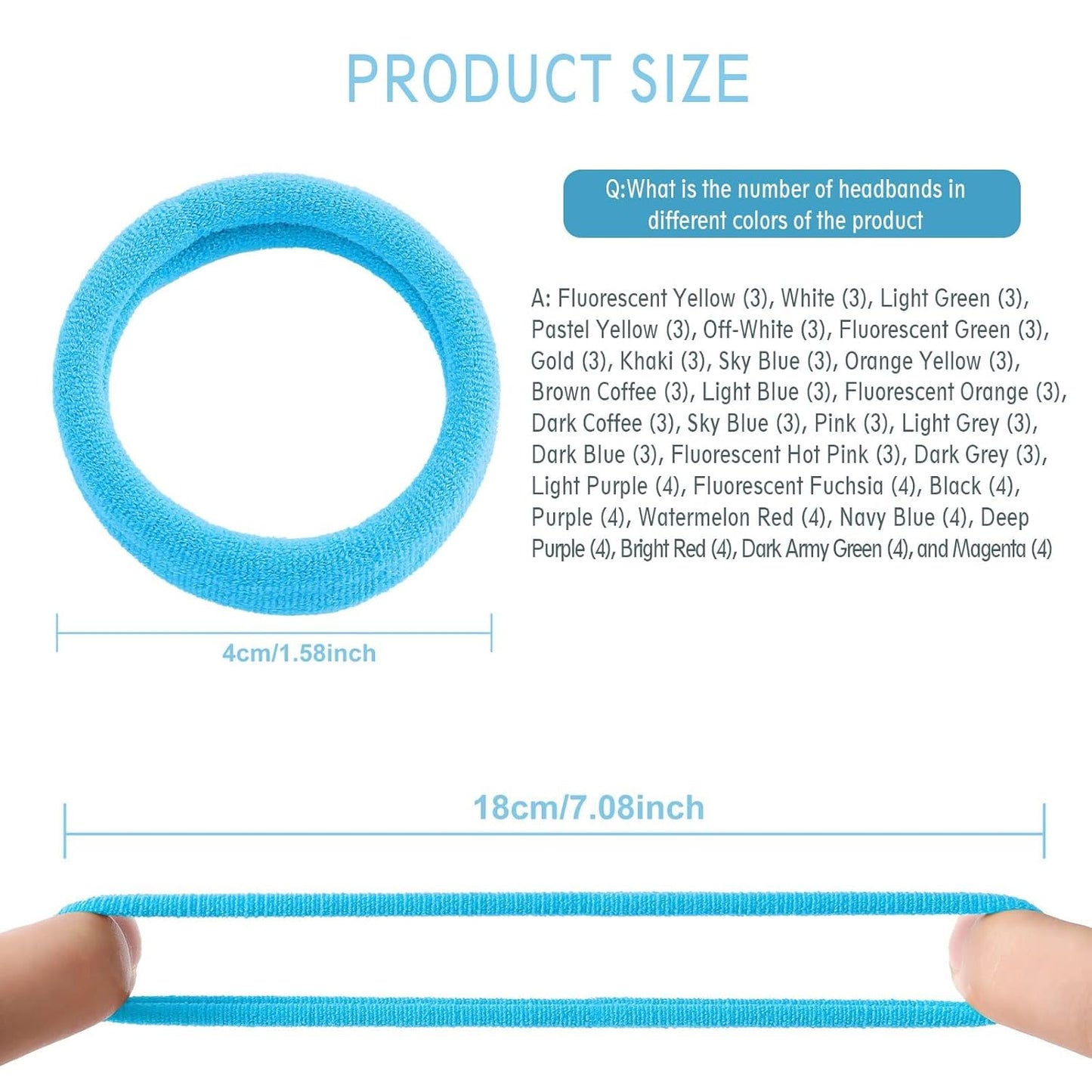 100PCS Elastic Hair Ties, Seamless Hair Band, Ponytail Holder No Crease Damage, Cotton Bands, Hair Scrunchies for Thick Thin Hair, Hair Accessories for Women Christmas Gift
