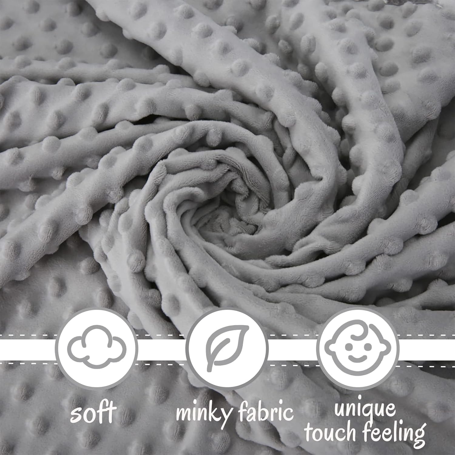 Pro Goleem Elephant Security Blanket, Soft Lovey Unisex Lovie Baby Gifts for Boys and Girls Snuggle Toy Stuffed Animal Newborn Essentials and Items Grey 16 Inch