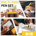 BIIB Stocking Stuffers for Men Adults, Gifts for Men 9 in 1 Multitool Pen, Mens Stocking Stuffers, Mens Gifts for Dad Him Husband, White Elephant Gifts for Adults, Cool Gadgets