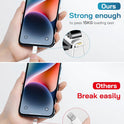 i Phone Charger Fast Charging-20W USB-C Block with 6 Ft Cord [MFi Certified] Compatible with i Phone 14/13/12/11/X Series, i Pad & More [3 Pack]