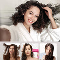 Hicober Microfiber Hair Towels, 3-Pack Drying Wraps for Curly Hair
