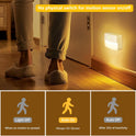 8 Pack Motion Sensor Stair Light for Indoor, Battery Operated Closet Lights, Wireless Stick on Anywhere Hallway Lamp, Portable Led Night Lamps for Bedroom Under Cabinet Kitchen