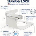 The Original USA Patented ZlumberLock – Secure Sheet Holder with Heavy-Duty Mattress Straps – No More Loose Bedding, Universal Fit, Easy One-Time Installation