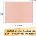 SUNEE 25 Count Hanging File Folders, Pastel Colors, Hanging File Folders Letter Size, Hanging Folders with 1/5-cut Tabs, Designed for Bulky Files, Filing Cabinets, Medical Charts