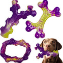 Tough Dog Toys for Aggressive Chewers 3 Pack, Indestructible Dog Toy for Large Dogs, Dog Chew Toys to Keep Them Busy, Dog Bones for 15-100lbs Puppy/Medium/Large Breeds, Interactive Dog Toys