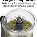 Hamilton Beach Electric Vegetable Chopper & Mini Food Processor, 3-Cup, 350 Watts, for Dicing, Mincing, and Puree, Black (72850)