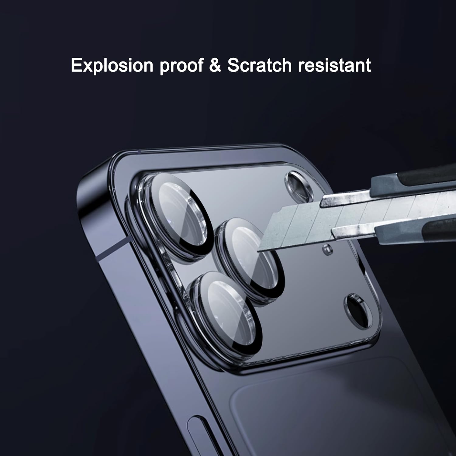 Ailun 3 Pack Camera Lens Protector for iPhone 17 Pro Max,Tempered Glass,9H Hardness,Ultra HD,Anti-Scratch,Case Friendly,Does not Affect Night Shots[Not for iPhone 17/17 Pro/iPhone Air]