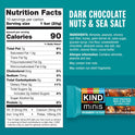 KIND Minis, Dark Chocolate Nuts & Sea Salt, Healthy Snacks, Gluten Free, Low Calorie Snacks, Low Sugar, 10 Count