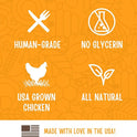 Full Moon Chicken Jerky Tenders Healthy All Natural Dog Treats Human Grade Made in USA 26 oz