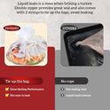 Turkey Brine Bags, 26"×22", 2 Pack, Holds up 35lbs, Thicker Brining Bags with Double Zip Lock & 2 Cotton Strings, Extra Large Brine Bag Fits for Turkey, Chicken, Beef, Fish, Lamb, Pork