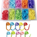 150 Pieces Knitting Crochet Locking Stitch Markers Stitch Needle Clip Counter 10 Colors (Color Ship Randomly)