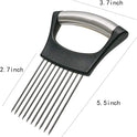 Stainless Steel Onion Holder for Slicing,Onion Slicer Holder,Onion Cutter for Slicing of Onions,Tomatoes,Avocados,Eggs and Other Vegetables,KItchen Utensils