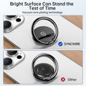 Syncwire Cell Phone Ring Holder Stand, 360 Degree Rotation Finger Ring Kickstand Polished Metal Phone Grip for Magnetic Car Mount