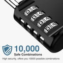 Puroma 2 Pack Combination Lock for Locker 4 Digit Outdoor Waterproof Padlock for School, Gym, Sports, Fence, Toolbox, Gate, Case, Outdoor, Hasp Storage (Black)