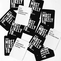 DSS Games Who's Most Likely to...Kinda Clean Family Edition [A Party Game | Great for Adults & Teens | White Elephant Gift, Stocking Stuffer | Game Nights & Big Groups]