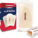 Catchmaster Pro Strength Mouse and Insect Glue Boards, 75-Pack Mouse Traps Indoor for Home, Sticky Pest Control Adhesive for Catching Bugs, Small Mice & Rodents, Non Toxic Bulk Glue Traps