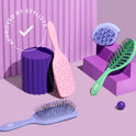 Wet Brush Go Green Mini Detangler, Green - Detangling Travel Hair Brush - Ultra-Soft IntelliFlex Bristles Glide Through Tangles & Gently Loosens Knots While Minimizing Pain, Split Ends & Breakage