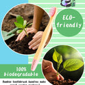 Kids Toothbrush Bamboo Toothbrushes 6 Pack - Organic Compostable Tooth Brush Wooden Baby Toddler Toothbrush, Eco-Friendly Natural Biodegradable Soft Bristle Toothbrush for Children