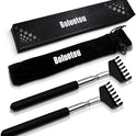 2 Pack Portable Extendable Back Scratcher, Kuvvfe Stainless Steel Telescoping Back Scratcher with Beautiful Present Packaging