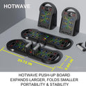 HOTWAVE Push Up Board Fitness, Portable Foldable 20 in 1 Push Up Bar at Home Gym, Pushup Handles for Floor. Professional Strength Training Equipment For Man and Women,Patent Pending