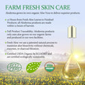 Aloderma Organic 96% Aloe Vera Gel – Hydrating Face, Body & After-Sun Care, 7oz