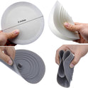 V-TOP Tub Stopper 2 Pack, 6 inches Large Silicone Drain Plug Hair Stopper Flat Suction Cover for Kitchen Gadgets Bathroom Accessories and Laundry