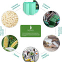 Compostable Trash Garbage bags,AYOTEE 13-15 Gallon Tall Kitchen Trash Bags,Heavy Duty Unscented 1.18Mils 55 Liter,60 Count,Strong Thicken Rubbish Waste Can Liners for Kitchen Garden Home