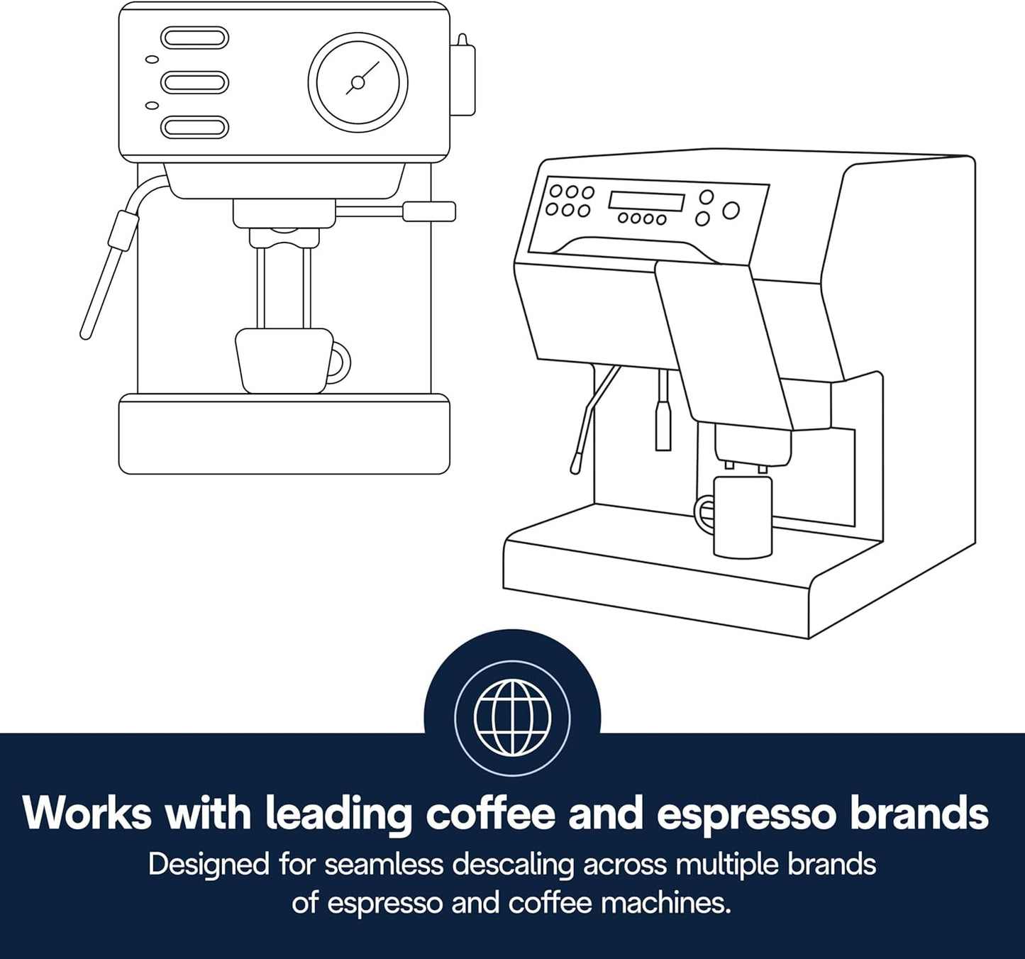 De'Longhi EcoDecalk Descaler, Eco-Friendly Universal Descaling Solution for Coffee & Espresso Machines, 16.90 oz (5 uses)