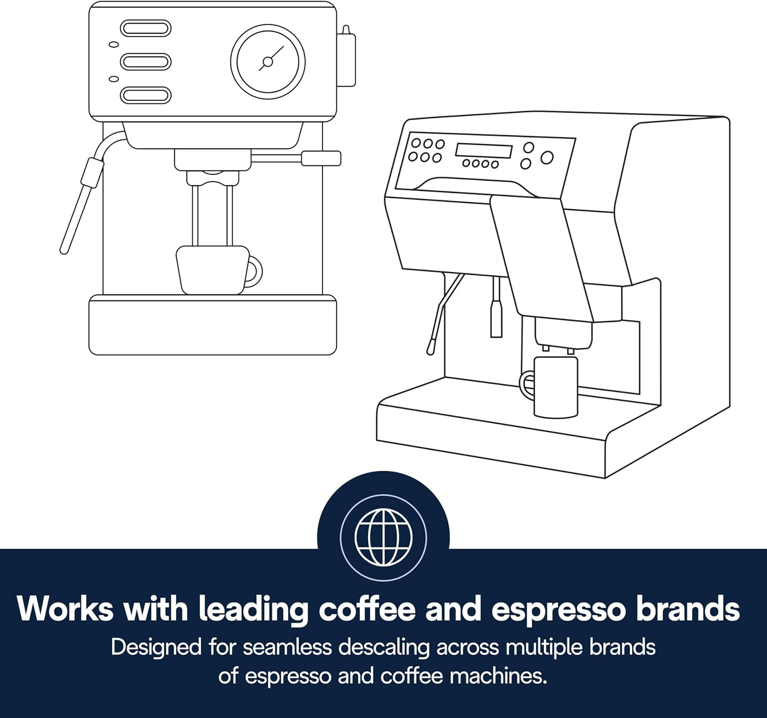 De'Longhi EcoDecalk Descaler, Eco-Friendly Universal Descaling Solution for Coffee & Espresso Machines, 16.90 oz (5 uses)