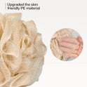 Fishent Loofah Bath Sponge Shower Loofahs, 4 Pack Soft Loofa Exfoliating Body Scrubber Mesh Shower Puff Pouf Ball Luffa for Men and Women(50g/pcs)