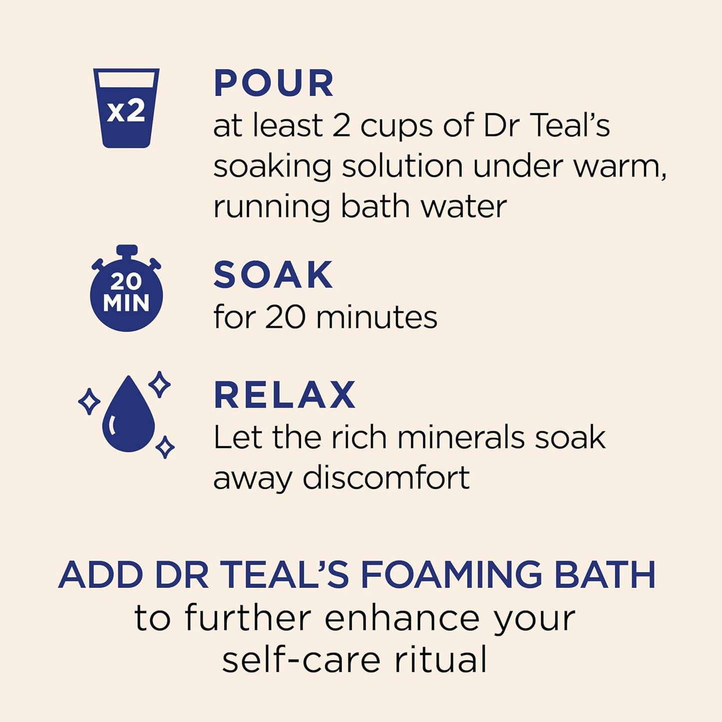 Dr Teal's Epsom Salt Magnesium Soak, Limited Edition Cozy Vanilla Season, 3lbs