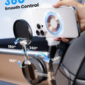 2026 Upgraded 360° Vacuum Magnetic Car Phone Holder for Magsafe [96+LBS Strongest Suction & 2800gf Strongest Magnetic], Adjustable Car Phone Mount for Your Car/Gym/Mirror/Shower for iPhone & Android