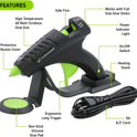 Surebonder Cordless Hot Glue Gun, High Temperature, Full Size, 60W, 50% More Power - Sturdily Bonds Metal, Wood, Ceramics, Leather & Other Strong Materials (Specialty Series CL-800F)
