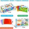 Aiduy Baby Toys 6 to 12 Months - Baby Tissue Box Toys Montessori Toys for Babies 6-12 Months Soft Crinkle Infant Sensory Toys for 1 Year Old Early Learning Toys Baby Boys Girls Gifts
