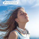 Gaiatop Portable Neck Fan Rechargeable, Hands-Free 360° Cooling, 17hrs Runtime, Battery Powered Personal Wearable Fan Quiet, Summer Outdoor Travel Essentials, Birthday Gifts for Women Men Teens, White