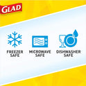 GladWare Soup & Salad Everyday Use, Medium Rectangle Storage, Standard, 24 Oz, 5 Count