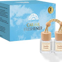 HoogaLife Car Air Freshener Diffuser 2 Pack Hanging Air Freshener Diffuser - Vanilla Cream Fragrance Oil Air D iffuser for Car, 45+ days Long Lasting Fragrance Made in USA C ar Air Fresheners (V54)