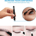 Pefei Tweezers Set - Professional Stainless Steel Tweezers for Eyebrows - Great Precision for Facial Hair, Splinter and Ingrown Hair Removal (Black)