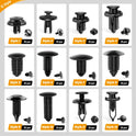 GOOACC 240PCS Bumper Retainer Clips Car Plastic Rivets Fasteners Push Retainer Kit 12 Popular Sizes Auto Push Pin Rivets Set -Door Trim Panel Fender Clips for GM Ford Toyota Honda Chrysler